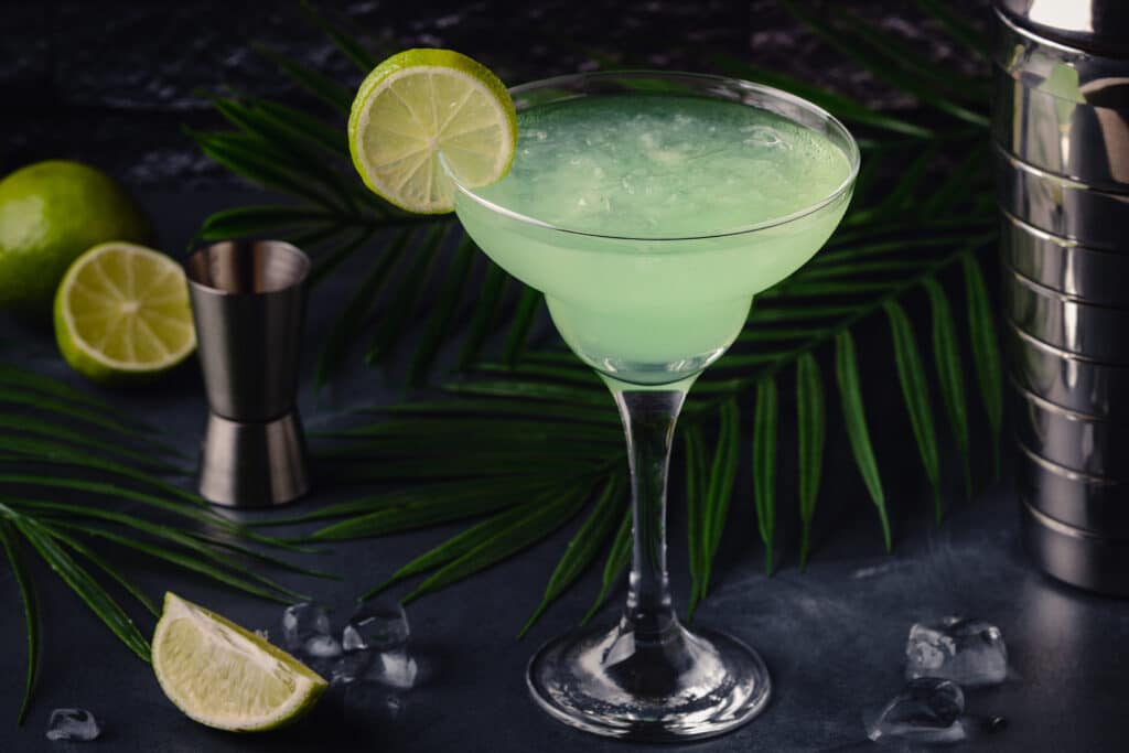 Classic Lime Daiquiri Cocktail with a Garnish